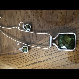 Labradorite stone necklace